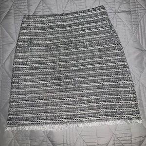 Loft black & white skirt